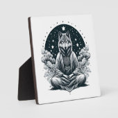 Plaque Photo Loup conscient (Recto)