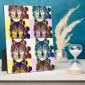 Plaque Photo Loup d'art pop (Côté)