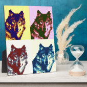 Plaque Photo Loup d'art pop (Côté)