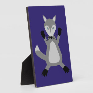 Plaque Photo Loup d'Halloween mignon