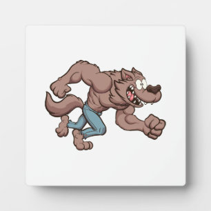 Plaque Photo Loup-garou courant