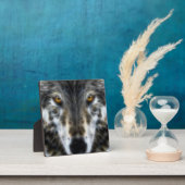 Plaque Photo Loup graphique inspirant Portrait (Insitu)