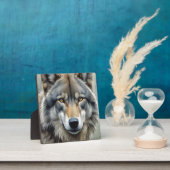 Plaque Photo Loup solitaire Motivation Art Inspirationnel (Insitu)
