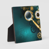 Plaque Photo Loupe en style Steampunk (Recto)