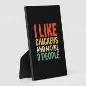 Plaque Photo Louvain de poulet | J'Aime Les Poulets (Côté)