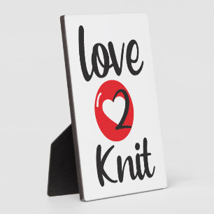 Plaque Photo Love 2 Knit