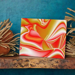 Plaque Photo Love and Gold Abstrait 3D Rainbowart