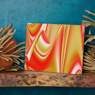 Plaque Photo Love and Gold Abstrait 3D Rainbowart