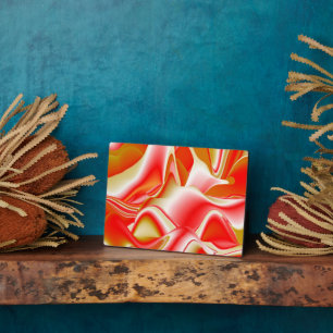 Plaque Photo Love and Gold Abstrait 3D Rainbowart