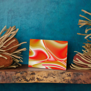 Plaque Photo Love and Gold Abstrait 3D Rainbowart