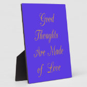 Plaque Photo Love Create Your Own Good Thoughts (Côté)