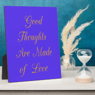 Plaque Photo Love Create Your Own Good Thoughts
