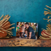 Plaque Photo Love Heart Script | Photo de famille (Côté)