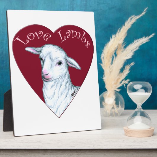 Plaque Photo Love Lambs (Côté)