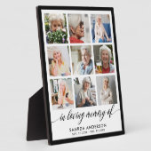 Plaque Photo Love Memory Modern Memorial Photo Collage (Côté)