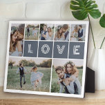 Plaque Photo Love Multi Photo Collage Couple<br><div class="desc">Téléchargez ces photos depuis votre téléphone et sur notre plaque AMOUR !</div>