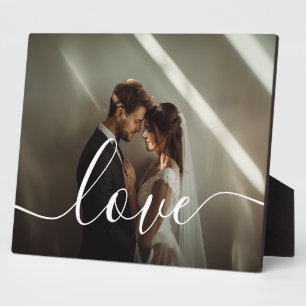 Plaque Photo 'Love' Photo de couple personnalisée