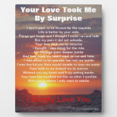 Plaque Photo Love Poem Cape May Sunset Ships Passage (Devant)