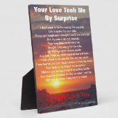 Plaque Photo Love Poem Cape May Sunset Ships Passage (Côté)