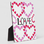 Plaque Photo LOVE ROUGE ROSE DE Tiny Hearts (Côté)