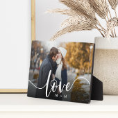 Plaque Photo Love Script superposition Couples Photo personnali