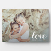 Plaque Photo LOVE Script Tabletop Easel Photo (Devant)