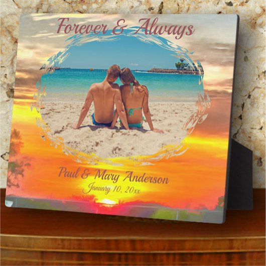 Plaque Photo Love Sunset 2295