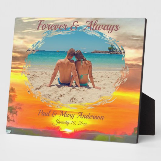 Plaque Photo Love Sunset 2295 (Côté)