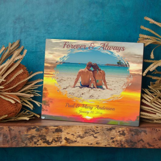 Plaque Photo Love Sunset 2295 (Côté)