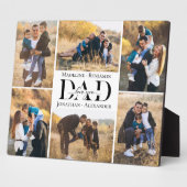 Plaque Photo Love You Always Dad Simple Photo Collage Keepsake (Côté)