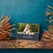 Plaque Photo Love You Mommy Script Photo (Côté)