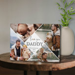 Plaque Photo Love You Papa Photo Collage Papa Keepsaké Custom<br><div class="desc">Our Love You Daddy Photo Collage Papa Keepsaké La plaque personnalisée est parfaite pour un cadeau de Fête des pères ou un cadeau pour n'importe qui pendant les vacances. "DADDY" est créé avec la possibilité de changer pour papa, maman, maman, ou grands-parents, qui que vous vouliez! Ajoutez ensuite des noms...</div>