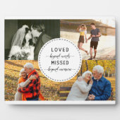 Plaque Photo Loved Beyond Words Sand Remembrasser Photo blanche (Devant)