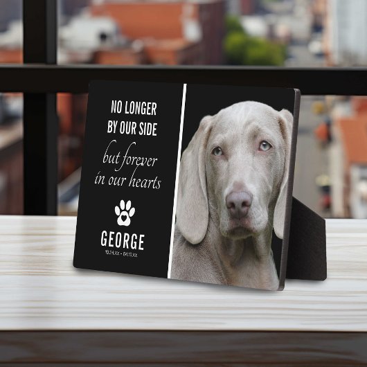 Plaque Photo Loyal Dog No Longer By Our Side | Photo Keepsake