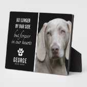 Plaque Photo Loyal Dog No Longer By Our Side | Photo Keepsake (Côté)