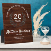 Plaque Photo Loyal Long Service Appreciation Award. Personalize (Côté)