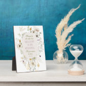 Plaque Photo Luc 1:45 Béni soit elle Fleur sauvage (Côté)