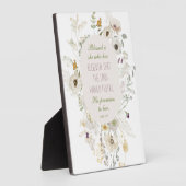 Plaque Photo Luc 1:45 Béni soit elle Fleur sauvage (Côté)