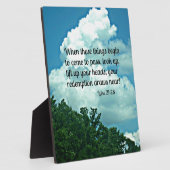 Plaque Photo Luc 21:28 Regarde ! Votre rachat approche. (Côté)