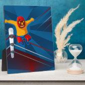 Plaque Photo luchador (Côté)