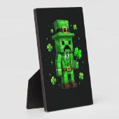 Plaque Photo Lucky Leprechaun Funny St Patrick's Day Video Game (Côté)
