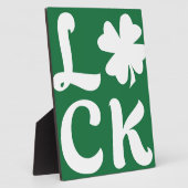 Plaque Photo Lucky Shamrock (Côté)