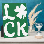 Plaque Photo Lucky Shamrock (Côté)