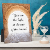 Plaque Photo Lumière au bout du tunnel (Côté)