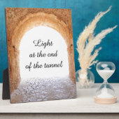 Plaque Photo Lumière au bout du tunnel (Côté)