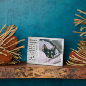 Plaque Photo Lumière Rustique Bois Perte d'animal Compagnon d'a (Côté)