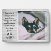 Plaque Photo Lumière Rustique Bois Perte d'Animal de Compagnie  (Devant)