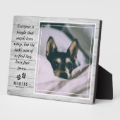 Plaque Photo Lumière Rustique Bois Perte d'Animal de Compagnie  (Côté)