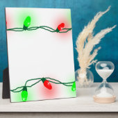 Plaque Photo Lumières de Noël (Côté)