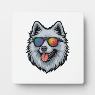 Plaque Photo Lunettes de soleil pour chien Montagne Reflet du c